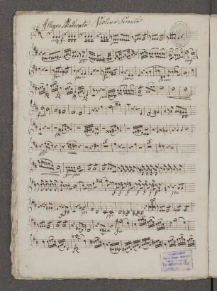 Allegro Moderato Violino Secondo