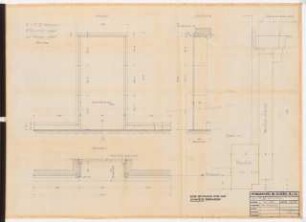 Reichsluftfahrtministerium, Berlin: Wandgestaltung Q1R (Türumrahmungen): Ansichten, Grundrisse, Schnitte 1:10