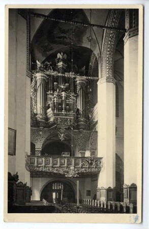 [Stettin. Jakobikirche. Orgelchor.]