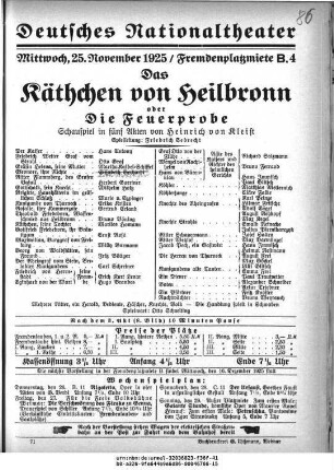 Das Käthchen von Heilbronn oder Die Feuerprobe