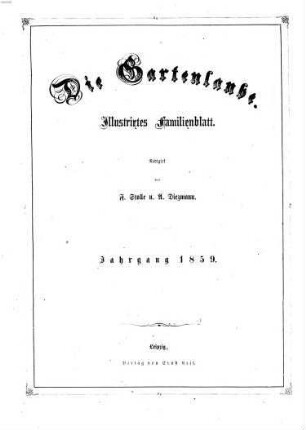 Die Gartenlaube : illustrirtes Familienblatt. 1859, 1859
