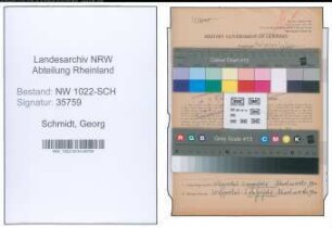 Entnazifizierung Georg Schmidt , geb. 13.04.1905 (Justizangestellter)