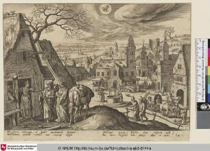 [The Virgin and Joseph at the Inn; Maria und Josef vor dem Gasthaus]