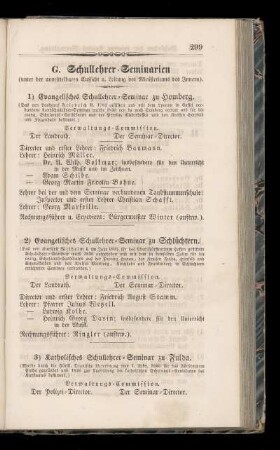 G. Schullehrer=Seminarien.