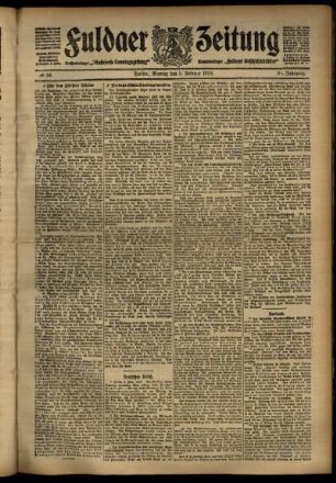 Ausgabe vom Montag, den 05. Februar 1912.
