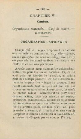 Chapitre V. Canton