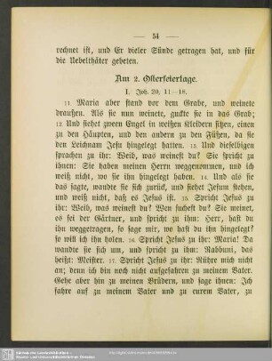 Am 2. Osterfeiertage