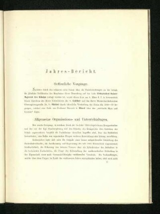 Jahres-Bericht