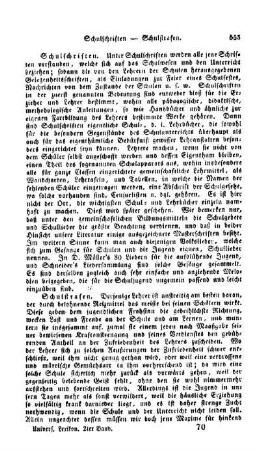 Schulschriften