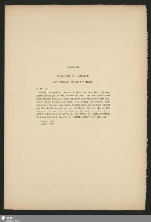 Planche VIII Plaques De Châsse Art Rhénan, Fin Du XIIe Siècle