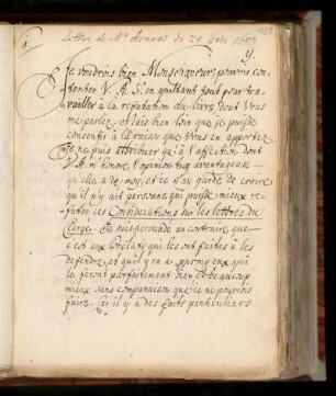 Y. Lettre de Mr. Arn. du 28. Jain 1683.
