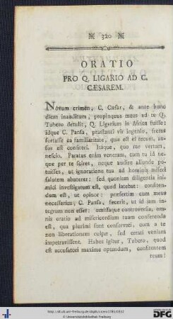Oratio Pro Q Ligario Ad C. Caesarem.