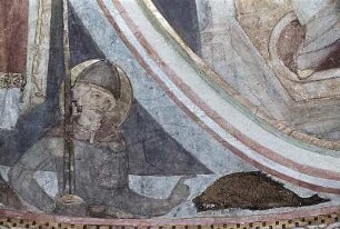 Thronende Muttergottes, umgeben von Heiligen
