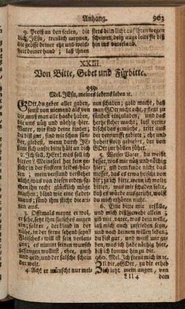 XXIII. Von Bitte, Gebet und Fürbitte