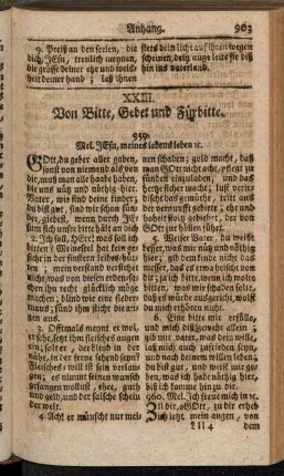 XXIII. Von Bitte, Gebet und Fürbitte