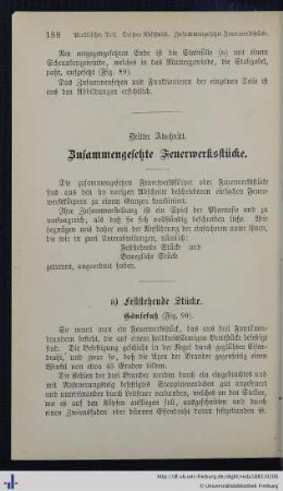 Dritter Abschnitt. Zusammengesetzte Feuerwerksstücke.