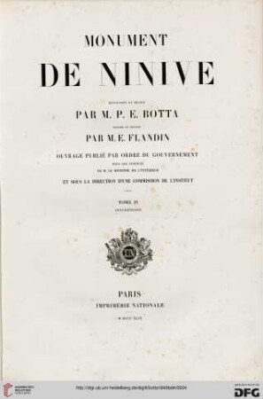 Band 4: Monument de Ninive: Inscriptions