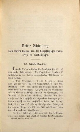 Das Wissen Gottes nach der Lehre des heiligen Thomas von Aquin. 3