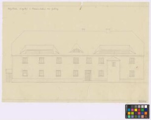 Hermannswaldau ([Landkreis Goldberg] Kreis Goldberg): Berghof. Haupthaus (Seiten-Ansicht)