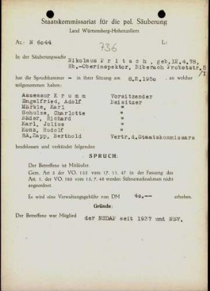 Pritsch, Nikolaus
