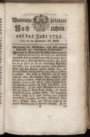 Den 18. des Heumonats. VI. Stück.