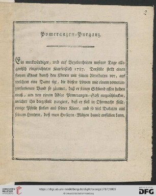 Pomeranzen = Purganz