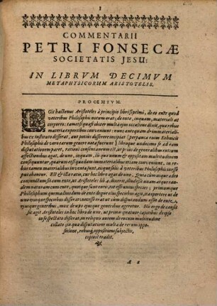Commentariorvm Petri Fonsecae ... In Libros Metaphysicorum Aristotelis Stagiritae Tomi Qvatuor, 4. In Metaphysicorum Aristotelis Stagiritae Decimum, Undecimum, & duodecimum