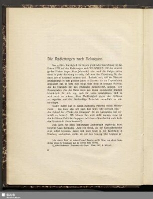 Die Radierungen nach Velazquez