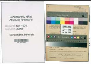Entnazifizierung Heinrich Reinermann , geb. 05.11.0000 (Friseur)