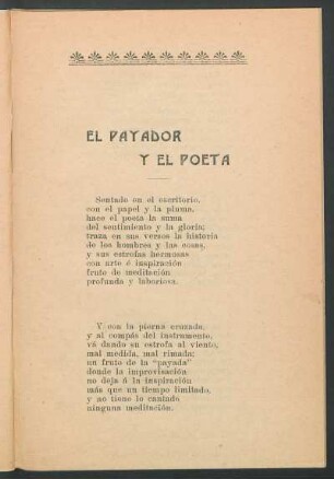 El payador y el poeta