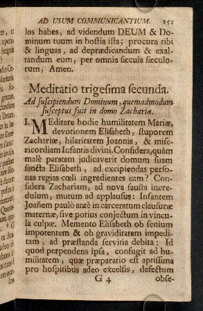 151-156, Meditatio trigesima secunda