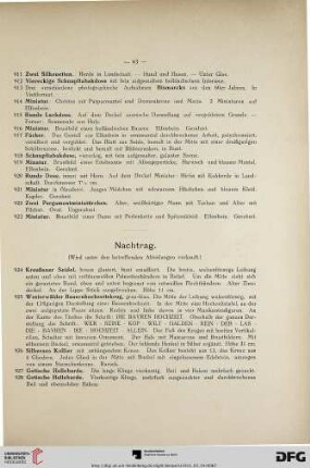 Nachtrag (Nr. 924-960)