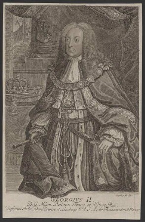 Porträt Georg II., König von Großbritannien (1683-1760)
