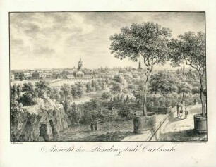 Ansicht der Residenzstadt Carlsruhe