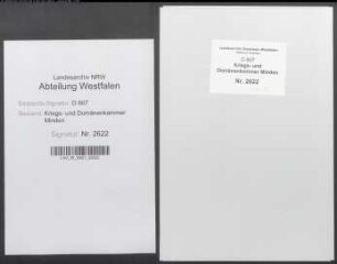 Register über Zu- und Abgang an Vieh des Amtshauses Petershagen
