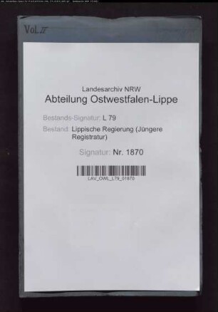 Verwaltung der Leihekasse, Band 4