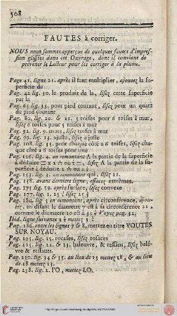 Fautes à corriger