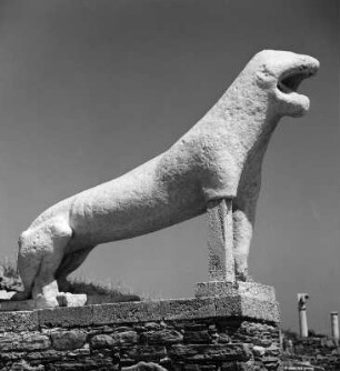 Löwe Nr. 4 : Delos. Löwenterrasse (600ante/576ante). Löwe Nr. 4