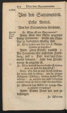 Von den Sacramenten