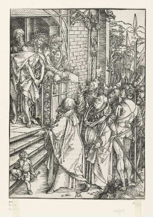 Schaustellung Christi, Blatt 6 der Folge "Große Passion (vor dem Text)"