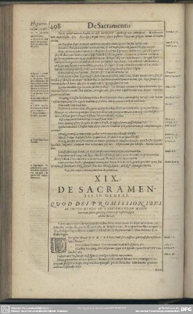 XIX. De Sacramentis In Genere