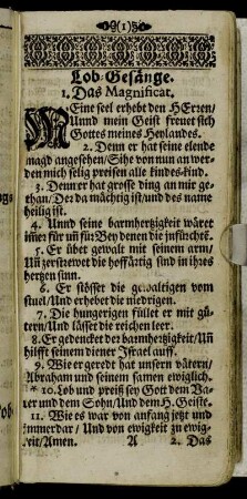 Lob-Gesänge.