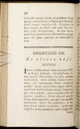 Observatio XIX. - Observatio XXVIII.