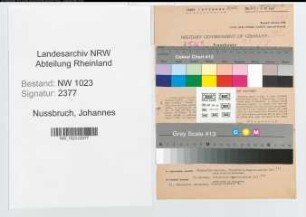 Entnazifizierung Johannes Nussbruch , geb. 17.09.1900 (Kaufmann)