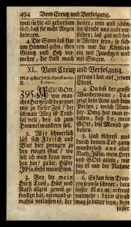 XL. Vom Creutz und Verfolgung