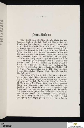 Lebens-Umstände