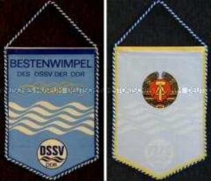 Wimpel des Deutschen Schwimmsport-Verbandes der DDR