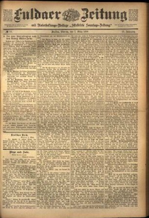 Ausgabe vom Montag, den 07. März 1898.