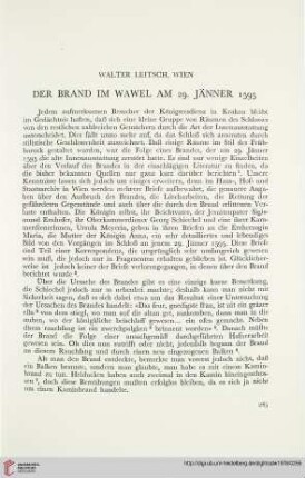 4: Der Brand im Wawel am 29. Jänner 1595