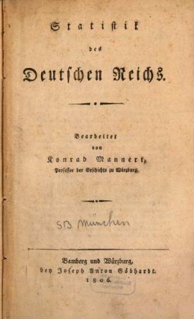 Statistik des deutschen Reiches